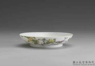 图片[2]-Dish with rose in falangcai painted enamels, Yongzheng reign (1723-1735), Qing dynasty-China Archive